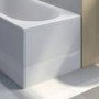 Lena L Shaped White High Gloss Bath End Panel 700mm
