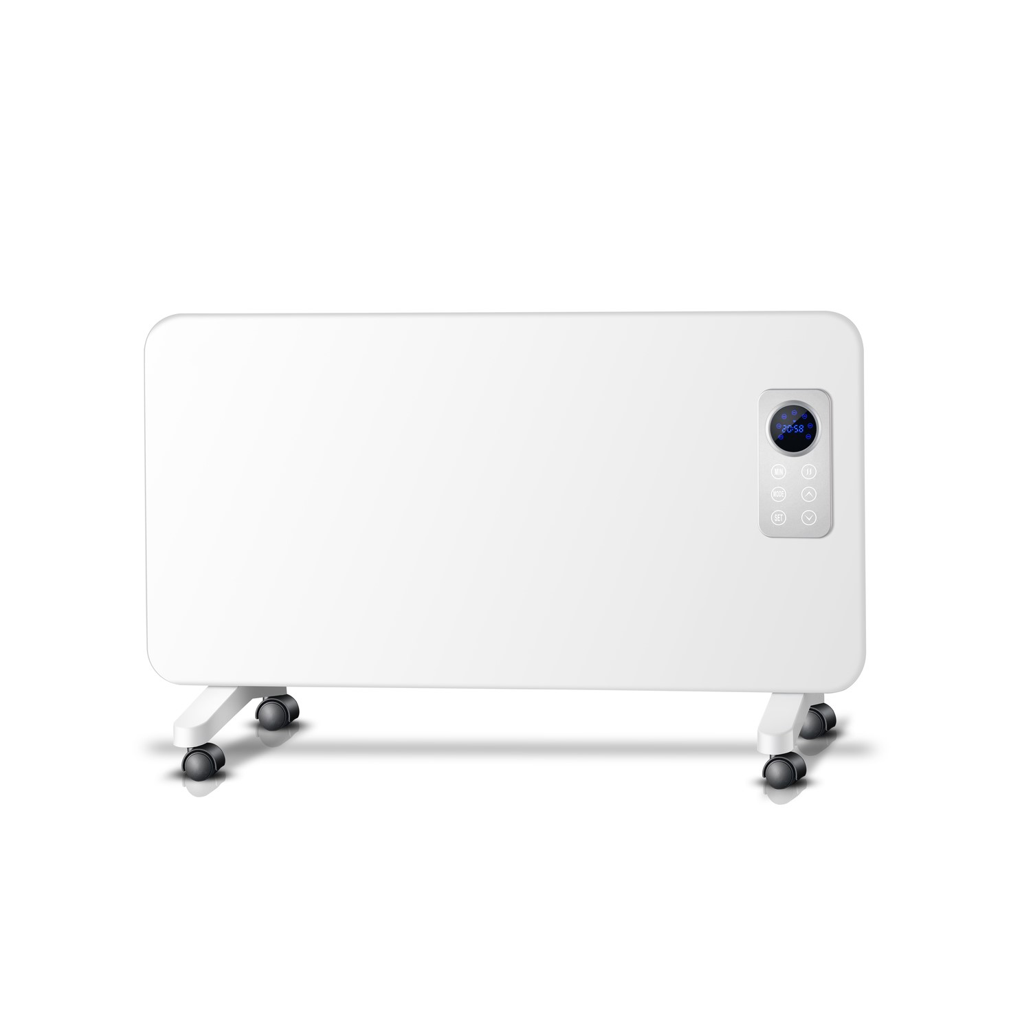 Refurbished electriQ 1000W Slim Wall Mountable Panel Heater with Digital Thermostat and Weekly Time 