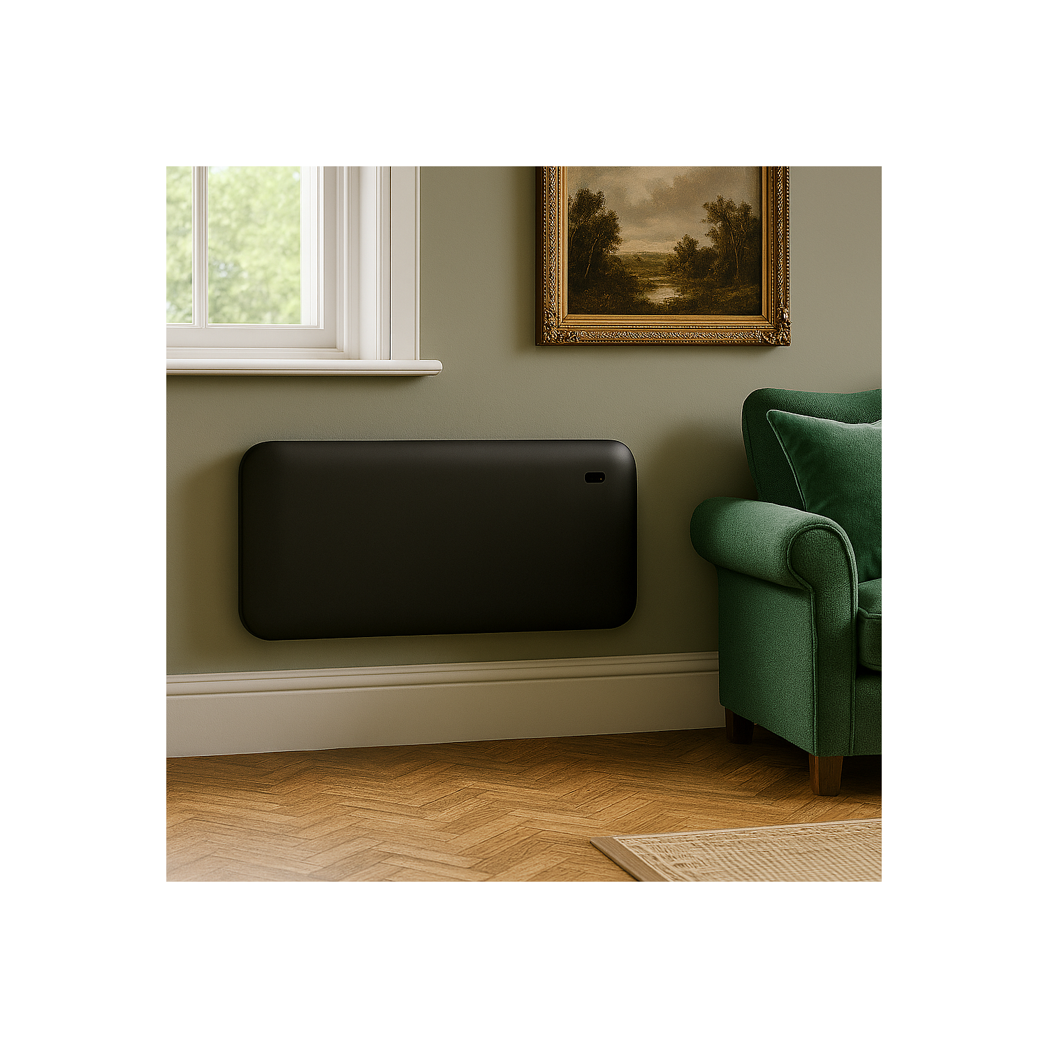 2000W Smart Metal Panel Heater Wall Mountable