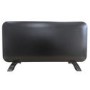 electriQ 2000W Smart Electric Designer Metal Panel Heater - Wall Mountable & Bathroom Safe - Black