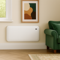 electriQ 2000W Smart Electric Designer Panel Heater - Wall Mountable & Bathroom Safe - White