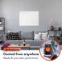 electriQ 550W Paintable Smart Infrared Heater Wall Mounted & Low Energy  - 800 x 600mm