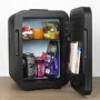 electriQ 10L Hot and Cold Portable Mini Fridge with 12V Car Adapter - Black