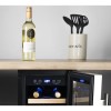 GRADE A2 - electriQ 19 Bottle Freestanding Under Counter Wine Cooler Full Single Zone 30cm Wide 82cm Tall - Stainless Steel
