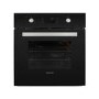 GRADE A2 - electriQ 68L Pyrolytic Self Cleaning Electric Single Oven in Black - Supplied with a plug 
