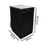 Refurbished electriQ EQDW45BLACK 10 Place Freestanding Dishwasher Black