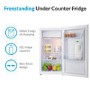 GRADE A3 - electriQ 62 Litre Freestanding Under Counter Fridge with Ice Box  84.5cm Tall 45cm Wide - White