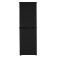 GRADE A1 - electriQ 242 Litre Freestanding Fridge Freezer 50/50 Split A+ Energy Rating 55cm Wide - Black