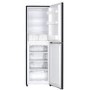 GRADE A1 - electriQ 242 Litre Freestanding Fridge Freezer 50/50 Split A+ Energy Rating 55cm Wide - Black