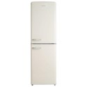 EQ5050RETROCREAMVE  electriQ 246 Litre 50/50 Retro Freestanding Fridge Freezer - Cream