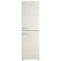 electriQ 246 Litre 50/50 Retro Freestanding Fridge Freezer - Cream