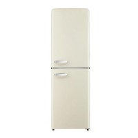 Refurbished electriQ EQ5050RETROCREAM Retro Freestanding 246 Litre 50/50 Fridge Freezer Cream Refurbished electriQ EQ5050RETROCREAM Retro Freestanding 246 Litre 50/50 Fridge Freezer Cream