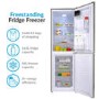 Refurbished electriQ 231 Litre 50/50 Freestanding Fridge Freezer - Silver