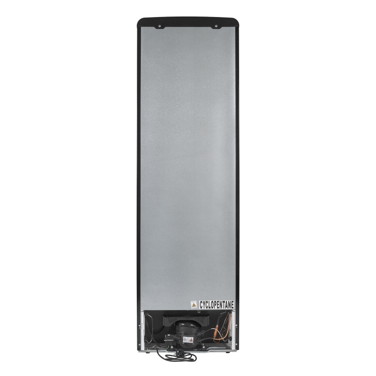 Refurbished electriQ EQ6040RETROBLACK Freestanding 244 Litre 60/40 Retro Fridge Freezer Black