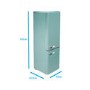 Refurbished electriQ EQ6040RETROBLUEVE Freestanding 244 Litre 60/40 Fridge Freezer Blue