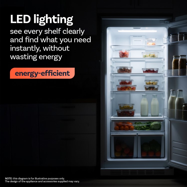 electriQ 244 Litre 60/40 Freestanding Fridge Freezer - Blue