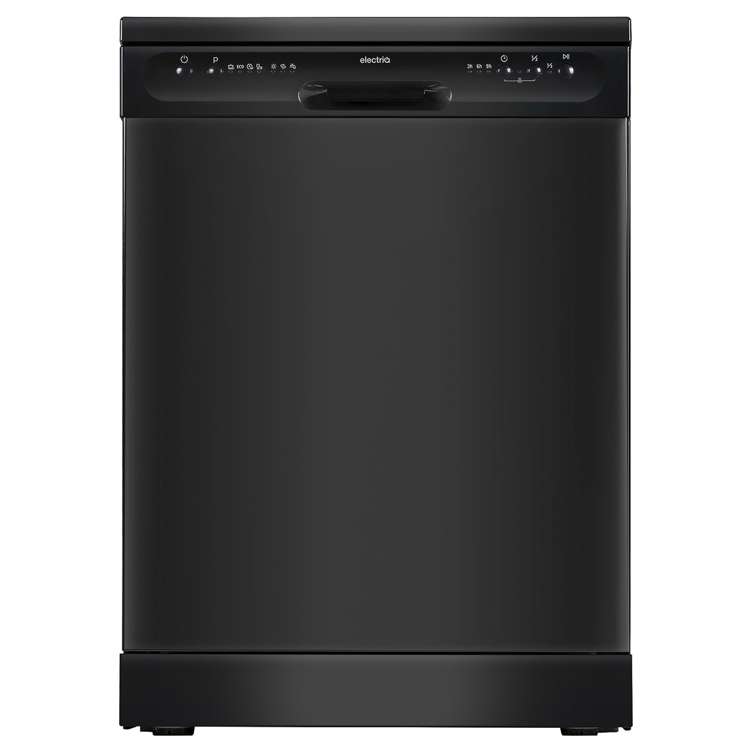 Refurbished electriQ EQ60DWBLACK 12 Place Freestanding Dishwasher Black