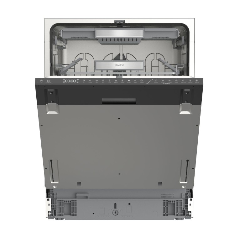 electriQ Series 2 Integrated Dishwasher - C-Rated Black control panel