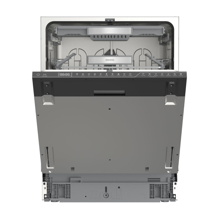 electriQ Series 2 Integrated Dishwasher - C-Rated Black control panel
