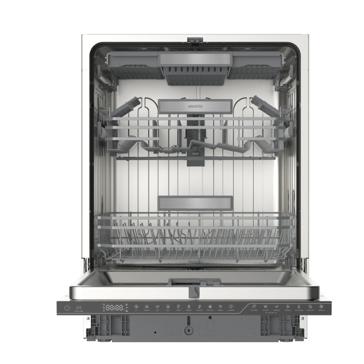 electriQ Series 2 Integrated Dishwasher - C-Rated Black control panel