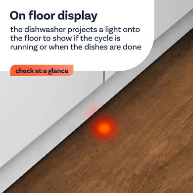 electriQ Series 2 Integrated Dishwasher - C-Rated Black control panel