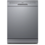 GRADE A2 - electriQ 12 Place Freestanding Dishwasher - Silver