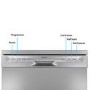 Refurbished electriQ Freestanding Dishwasher - Silver