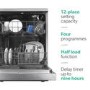 Refurbished electriQ Freestanding Dishwasher - Silver