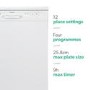 Refurbished electriQ EQ60DW 12 Place Freestanding Dishwasher White