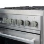 Refurbished electriQ EQ60RANGEPROSS 60cm Single Oven Mini Range Cooker Stainless Steel