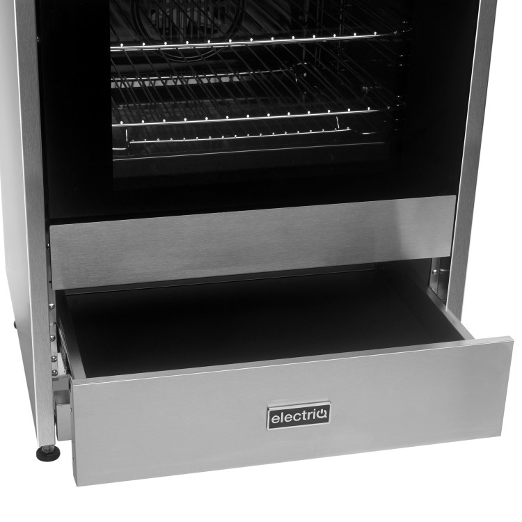 Refurbished electriQ EQ60RANGEPROSS 60cm Single Oven Mini Range Cooker Stainless Steel