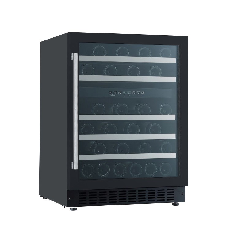 GRADE A1 - electriQ 60cm Full range Dual Temperature Dual Zone - Black