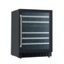 GRADE A2 - electriQ 60cm Dual Zone Wine Cooler - Black