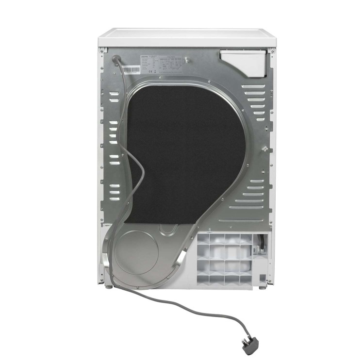 Refurbished electriQ EQ8KGPUMPDRYER Freestanding Heat Pump 8KG Tumble Dryer White