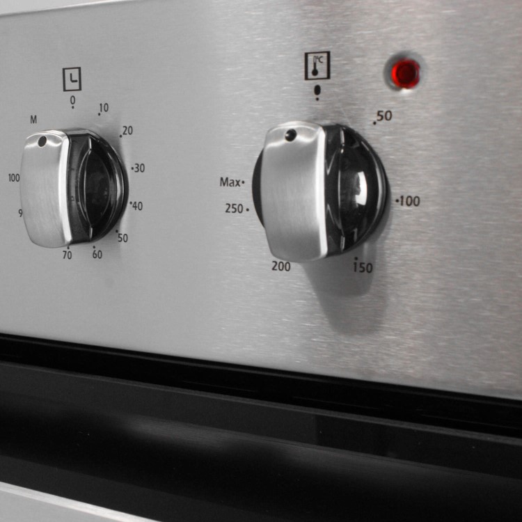 electriQ 60cm Electric Single Fan Built-in Oven Stainless Steel