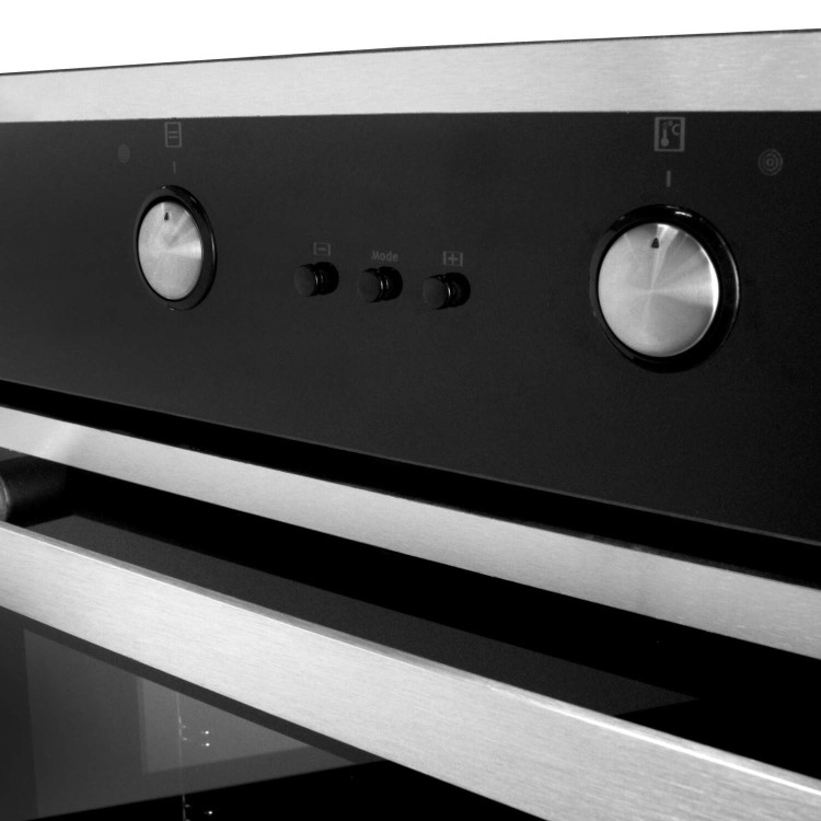 GRADE A1 - ElectriQ 60cm Electric Built-in Multifunction Stainless Steel Oven