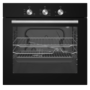 Refurbished electriQ EQBIOGASBLACK 60cm Gas Oven with Electric Grill Black