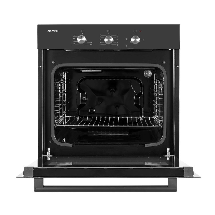 electriQ Gas Oven with Electric Grill - Black