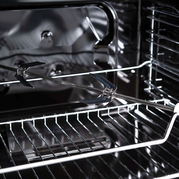 electriQ Gas Oven with Electric Grill - Black