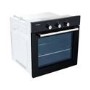 Refurbished electriQ EQBIOGASBLACK 60cm Gas Oven with Electric Grill Black