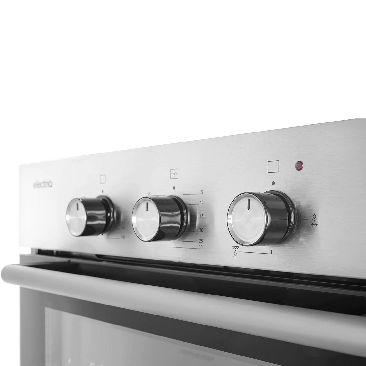 electriQ 63L Gas Oven with Electric Grill Stainless Steel