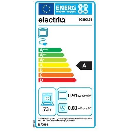 electriQ Plug In Fan Assisted Electric Single Oven - Dark Grey Steel