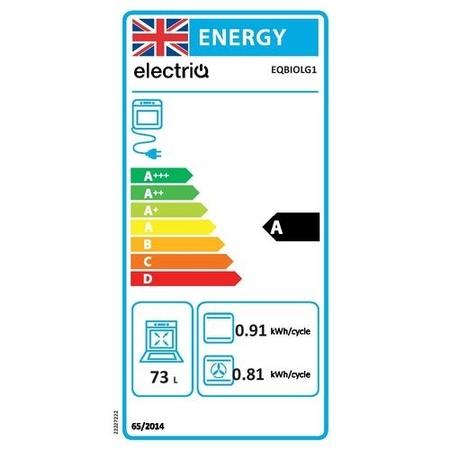 electriQ Plug In Fan Assisted Electric Single Oven - Dark Grey Steel