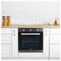 electriQ Plug In Fan Assisted Electric Single Oven - Dark Grey Steel