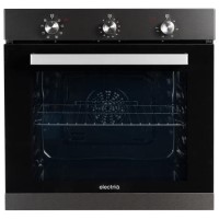 electriQ Plug In Fan Assisted Electric Single Oven - Dark Grey Steel