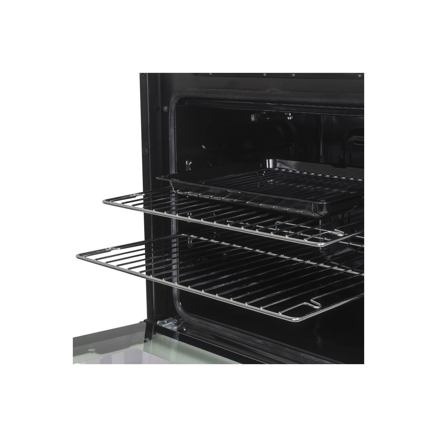 electriQ Plug In Fan Assisted Electric Single Oven Dark Grey Steel