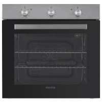 electriQ Plug In Fan Assisted Electric Single Oven - Stainless Steel