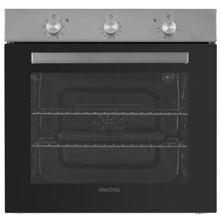 electriQ Plug In Fan Assisted Electric Single Oven - Stainless Steel
