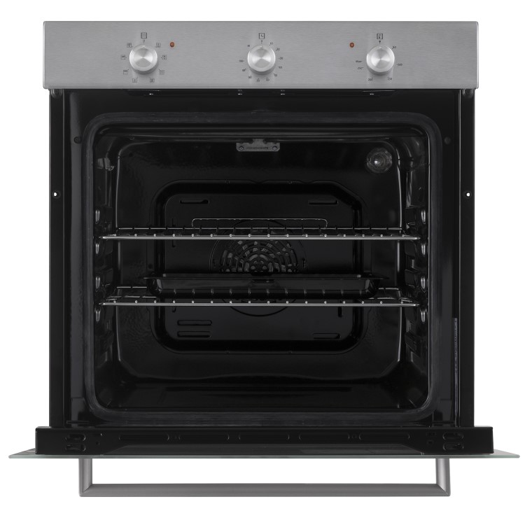 electriQ Plug In Fan Assisted Electric Single Oven - Stainless Steel