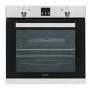 GRADE A2 - electriQ Extra Large 78 Litre Electric Built-in Stainless Steel Single Oven - Supplied with a plug